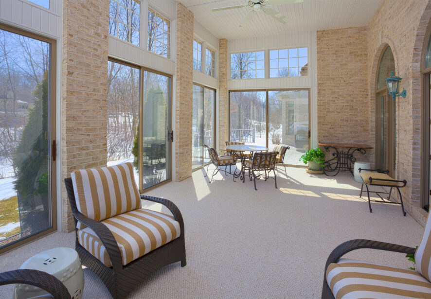 A spacious Four Season Sunroom