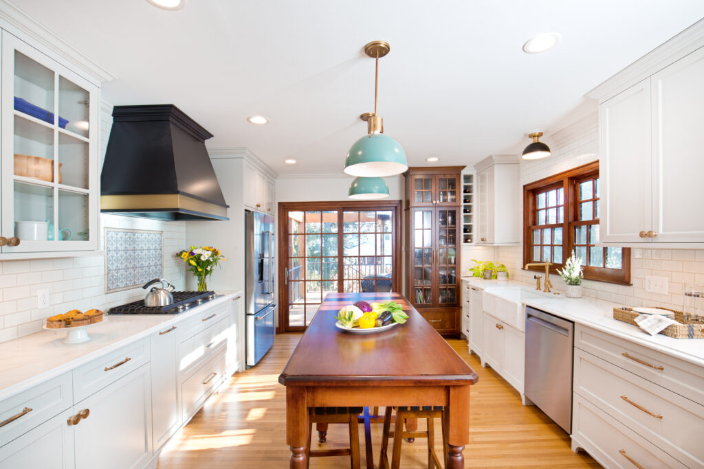 A complete kitchen built as one of the room additions from Central Illinois Construct