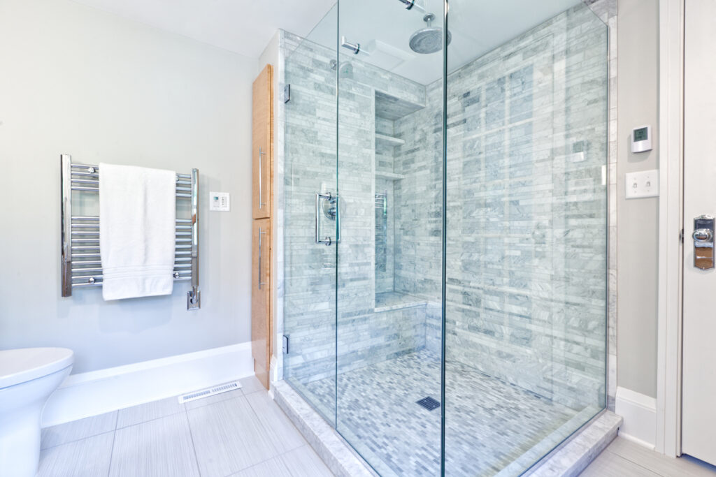 One of the shower remodels from Central Illinois Construct